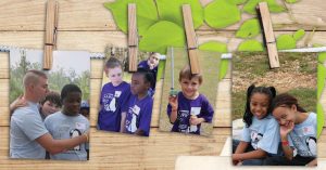 Photo montage of kids at Camp Good Grief